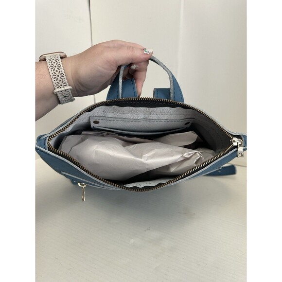 Portland Leather Goods PLG Classic Tote Backpack Deep Lagoon main image 6